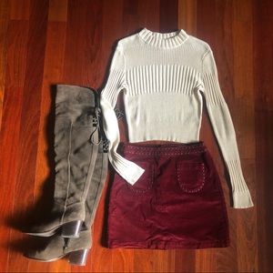AE Cream Crop Sweater